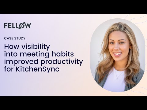 How visibility into meeting habits improved productivity for KitchenSync
