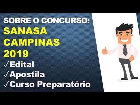 Apostila SANASA CAMPINAS 2019 Contabilidade - EDITAL PUBLICADO