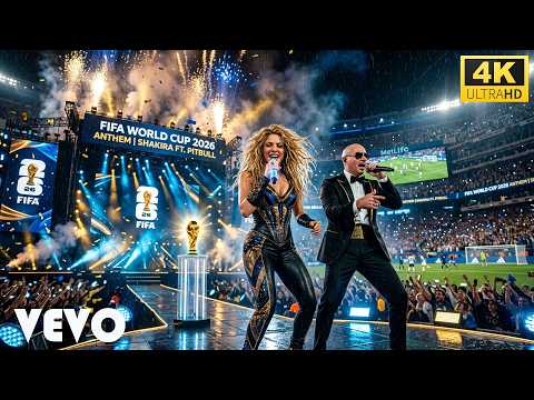 Shakira & Pitbull ⚽ FIFA World Cup Anthem 2026 | USA World Cup Opening Ceremony Anthem Full Event 4K