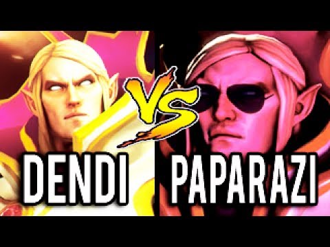 Dendi Legendary Invoker vs Paparazi Top 1 MMR Invoker Most Epic Gameplay Dota 2