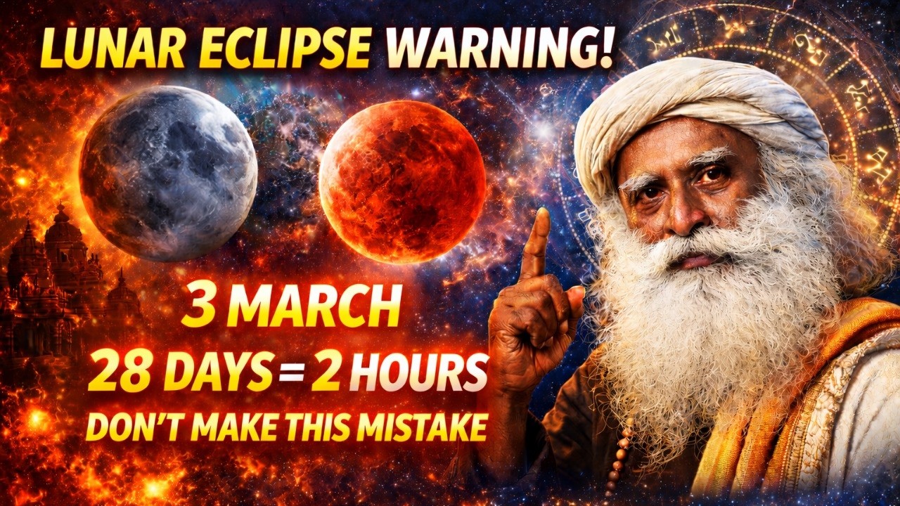 Big Cosmic Change | 13 & 14 March 2025 28 Days = 2 Hours | Sadhguru On Blood Moon Lunar Eclipse
