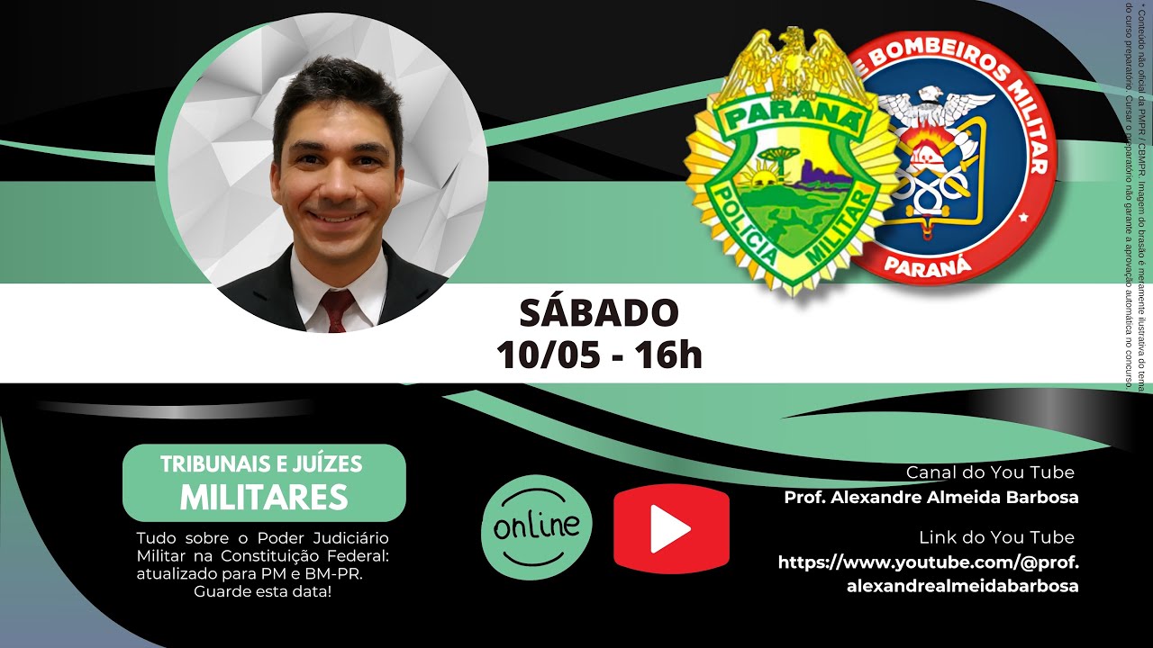 Poder Judiciário - Justiça Militar - CF/88 - PMPR 2025