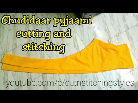 How to cut and stitch chudidar pyjami, चूङीदार पय्जामी की कटिंग और सिलाई करना सिखे,tutorial in hindi Video