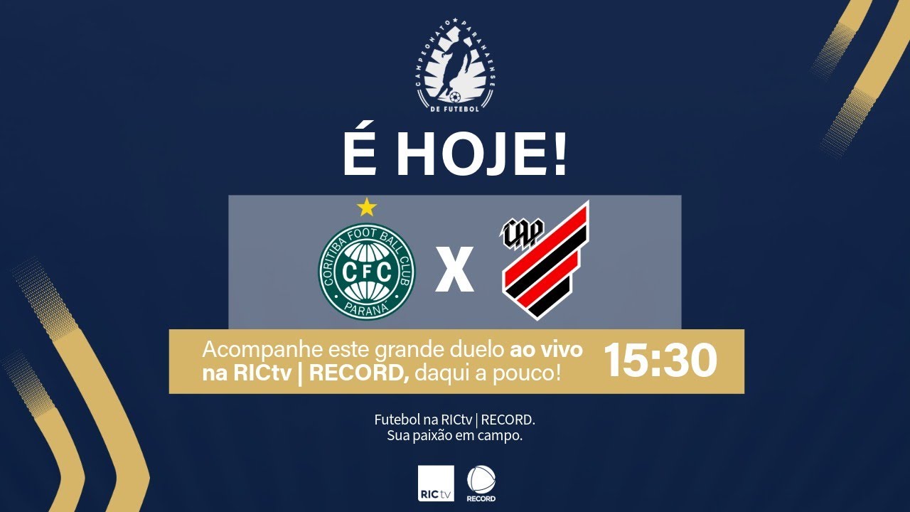 Coritiba x Athletico-PR AO VIVO | CAMPEONATO PARANAENSE 2025