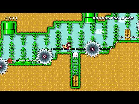 SM64 Bobomb Battlefield ReMake! ⚡️ by chonchis ⚡️ SUPER MARIO MAKER Raw GAMEPLAY