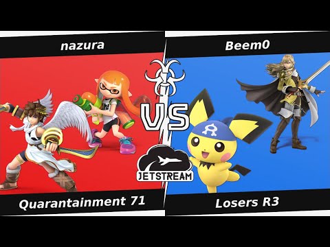 Quarantainment 71 Losers R3 - nazura (Pit, Inkling) Vs Beem0 (Pichu, Lucina) - SSBU