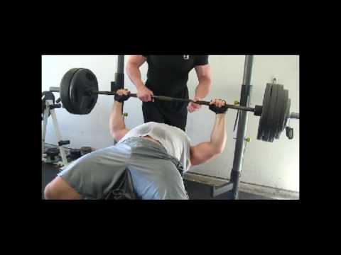 James Strickland 405lb bench press 5 reps