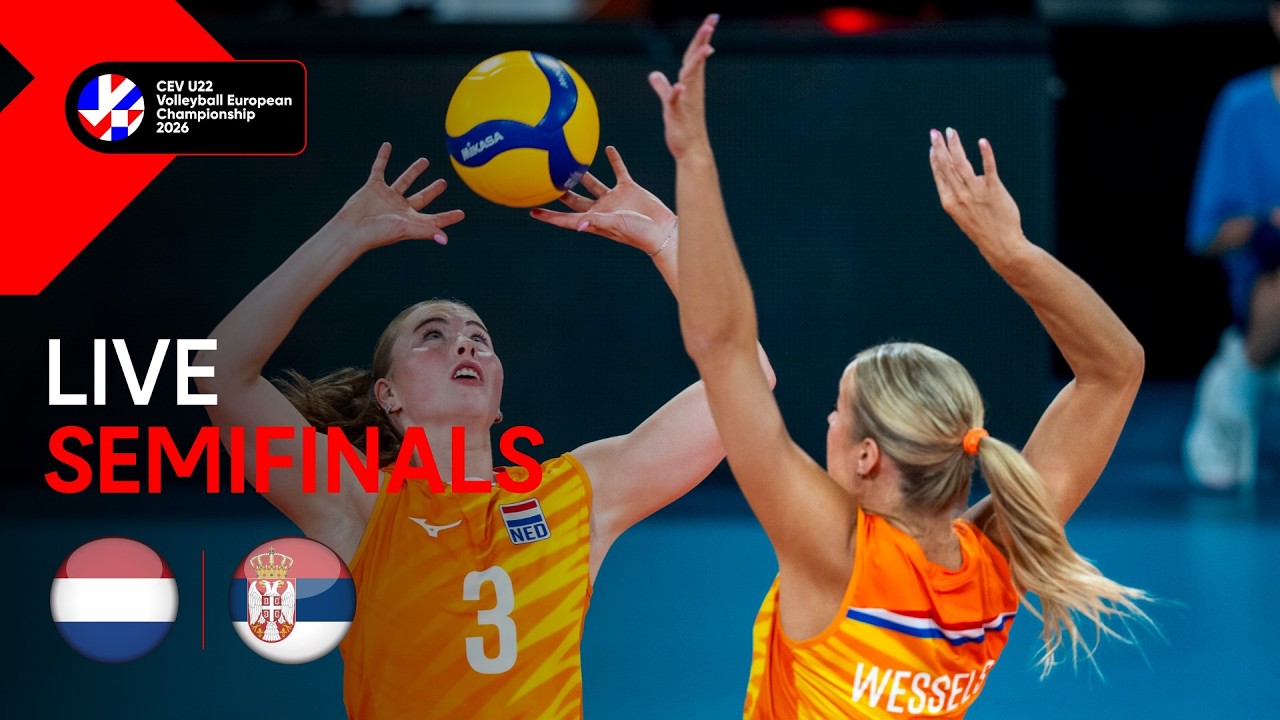 LIVE | The Netherlands vs. Serbia | CEV U22 Volleyball European Championship 2026 | Women