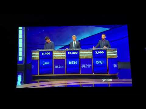 Double Jeopardy, Greatest of All Time Day 3, Game 2 - 3rd Daily Double (1/9/20)
