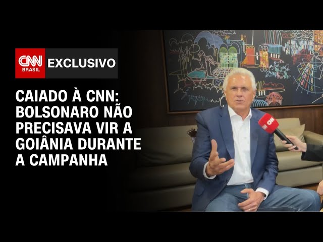 Caiado à CNN: Bolsonaro não precisava vir a Goiânia durante a campanha | CNN 360º