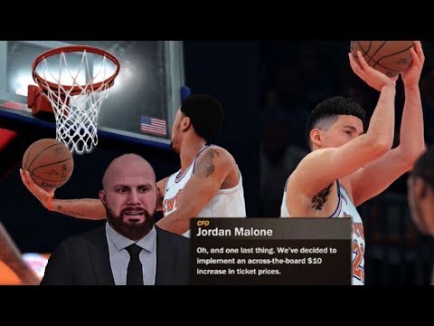 NBA 2K18 PS4 KNICKS MYGM - BOB SANDERSON INCREASES TICKET PRICES, 50 WIN SEASON!? (EP.17)