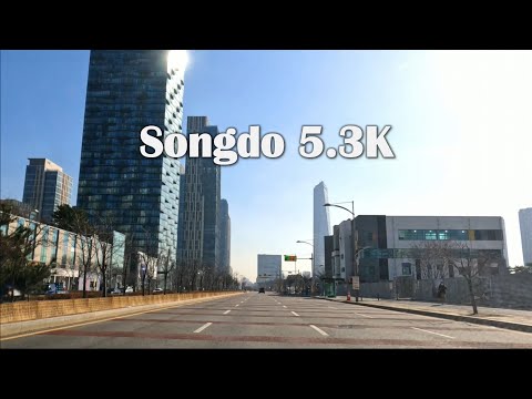 Songdo Drive 5.3K, cidade metropolitana de Incheon na Coreia.