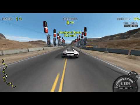 Need for Speed ProStreet Nevada Highway with Lamborghini Murchielago LP640