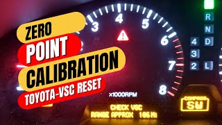 Zero Point Calibration for Toyota:Lexus – VSC Reset Method