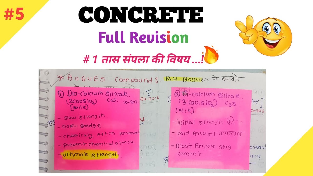 Concrete Technology Full Revision IN 1 HR | Target 🎯 #BMC , #TPA #WRD