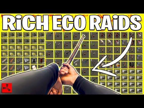 Rust ECO RAIDING RICHES - Fast Start + RAIDING RICH BASES (Rust Eco Raids PvP)