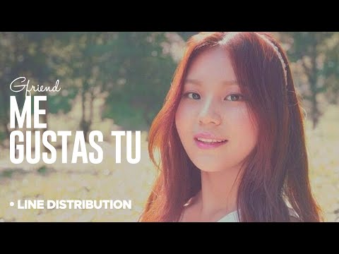 Gfriend - Me Gustas tu: Line Distribution (Color Coded Division)