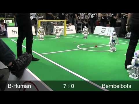 B-Human vs. Bembelbots Frankfurt, RoboCup German Open 2012, SPL Prelimiaries, 2nd Half
