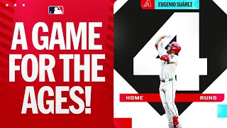 4 HOME RUNS ... 1 GAME! 🤯 EUGENIO SUÁREZ ENTERS THE HISTORY BOOKS! 😤
