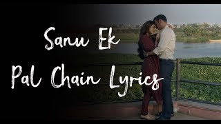 Sanu Ek Pal Chain Lyrical Video - YouTube