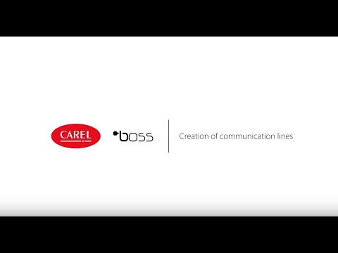 CAREL boss - Creation of communication lines