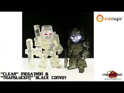 Video Review of the Kids Logic; Kids Nation "Clear" Megatron and Black Convoy
