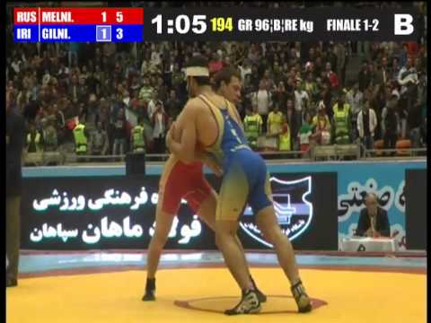 Finale GR 96 Kg (RUS) MELNIKOV Nikita vs (IRI) GILNIRANG Davoud Einollah