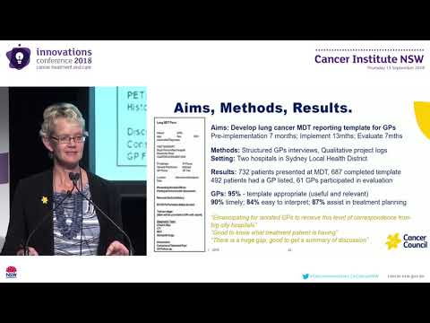 Implementation of a lung cancer multidisciplinary team standardized template for reporting to genera