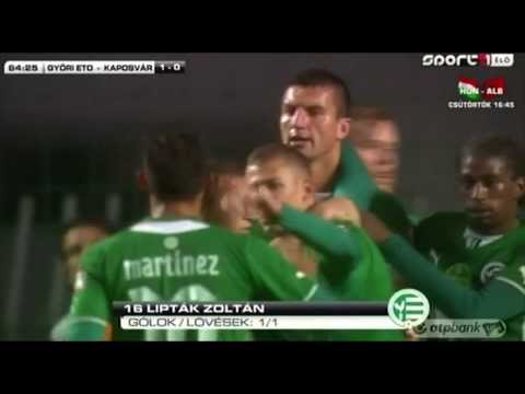 Lipták Zoltán gólja a Győri ETO - Kaposvári Rákóczi mérkőzésen