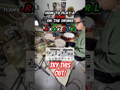 How to Play a Flam on the Drums (Drum Lesson) #drums