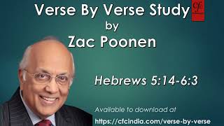 29. Hebrews 5:14 to 6:3 - Zac Poonen - Verse By Verse Study