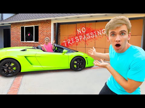 LOCKED OUT PRANK!! (We Found Mystery Neighbor Face Reveal Hiding Outside New Sharer Fam House) Video