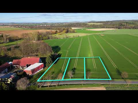 Video Prodej stavebních pozemků 1 469 m² Bečváry - Horní Jelčany | klidná lokalita na okraji obce