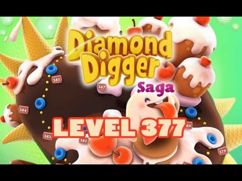 Diamond Digger Saga Level 377 - 3 Stars