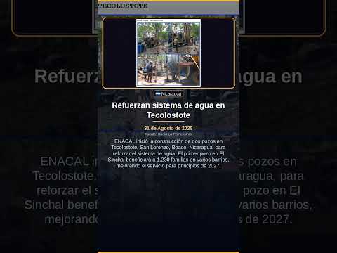 Refuerzan sistema de agua en Tecolostote