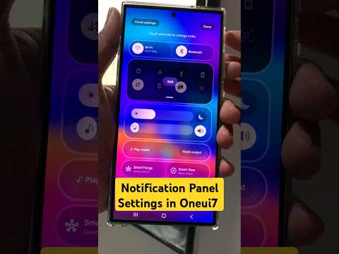 Notification Panel settings in Oneui 7 #oneui7 #samsung #shorts #youtubeshorts