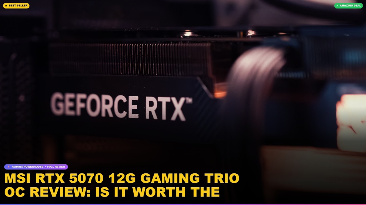 MSI RTX 5070 12G Gaming Trio OC Review: Is It Worth the Upgrade in 2024? review video