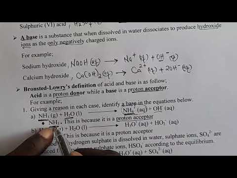 FORM 4: TOPIC 1: ACIDS, BASES AND SALTS: LESSON 1