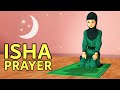 How to pray Isha for Girls - Step by Step - with Subtitle