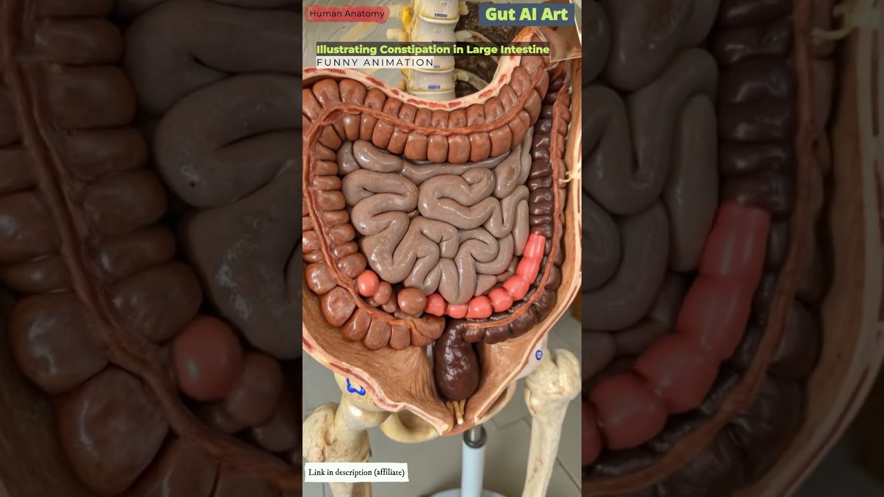 Illustration of Constipation Animation | Gut AI Art | 04