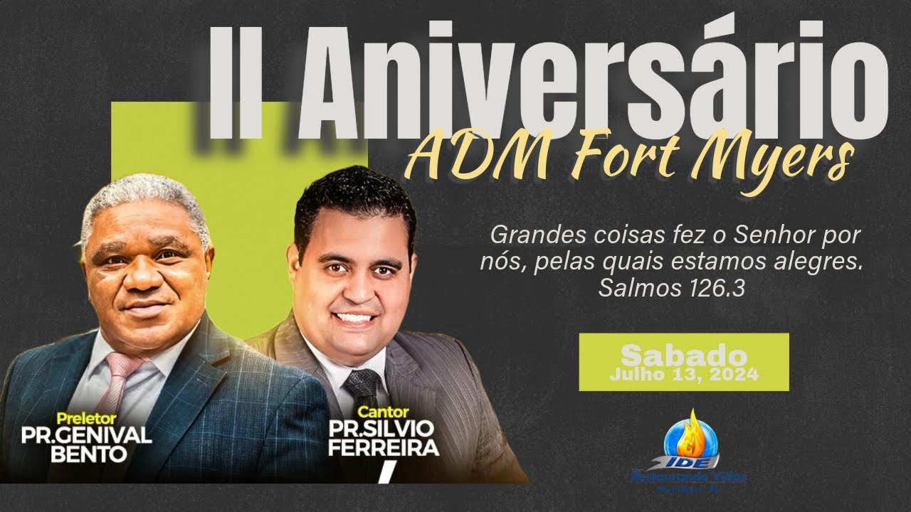 A grandeza de Deus ao nosso favor | Pr. Genival Bento | ADM Fort Myers