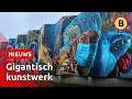 Wand van Organon Oss verandert in gigantisch kunstwerk | Omroep Brabant