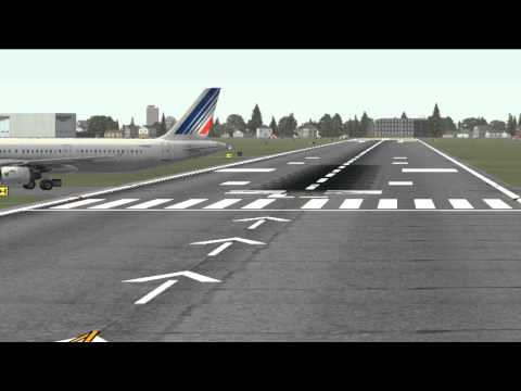 Crosswind Landing during a storm at Dusseldorf