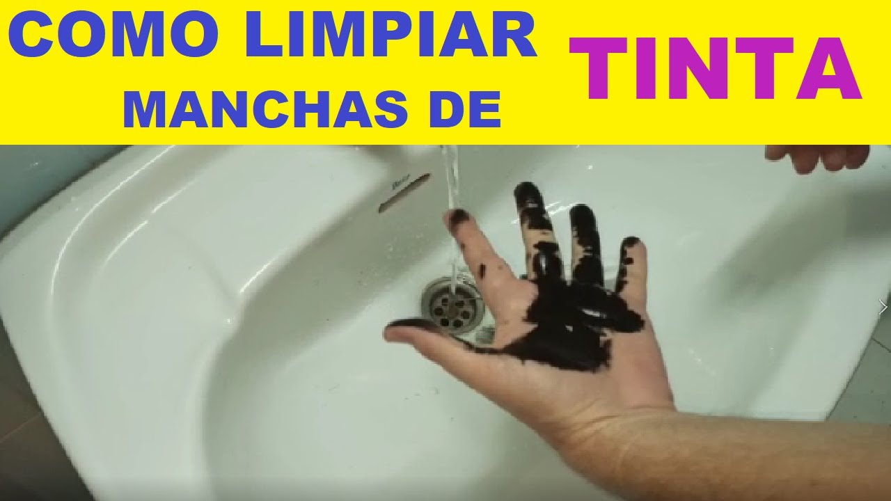 COMO LIMPIAR MANCHAS DE TINTA