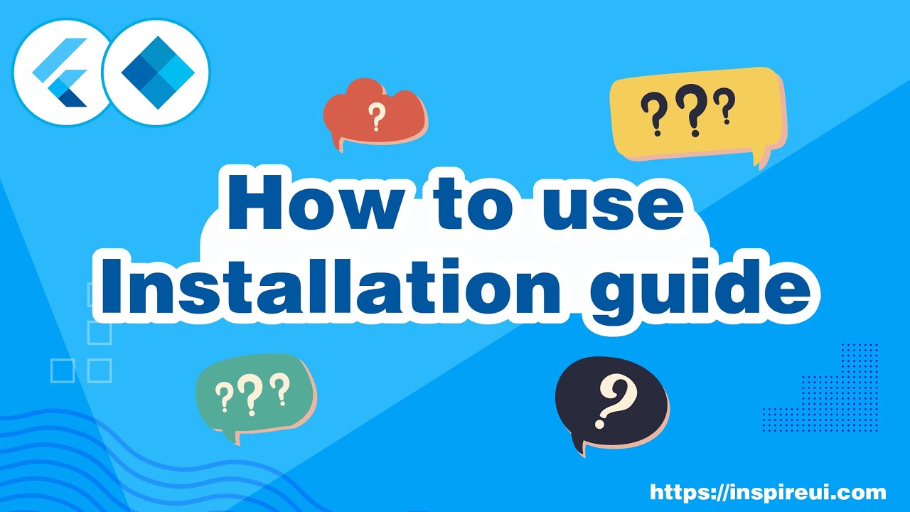 How to use the installation guide? (Flutter E-Commerce App In 10 Minutes)