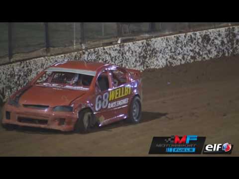 Modified Sedans - Heat 7 - IBRP Golden Helmet Series - Kingaroy Speedway - 19.11.16