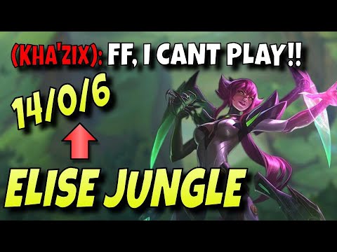 Rank 1 Elise Jungle Makes Challengers Look Like Bronze Players! *NO MERCY FOR KHA'ZIX*