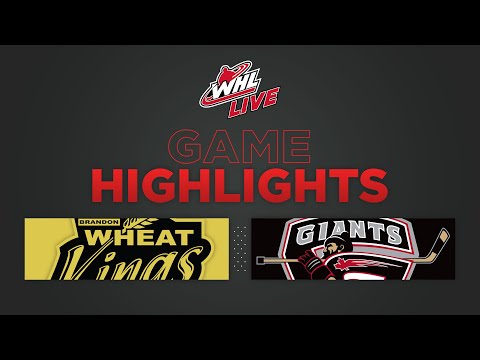 WHL Highlights: Wheat Kings (4) at Giants (2) - October 14, 2022