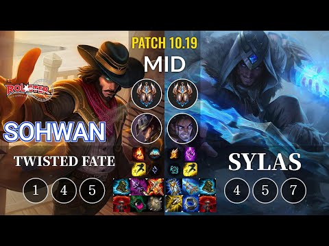 KT SoHwan Twisted Fate vs Sylas Mid - KR Patch 10.19