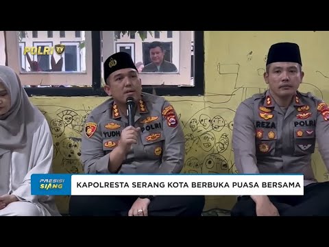KAPOLRESTA SERANG KOTA BERBUKA PUASA DENGAN ANAK YATIM PIATU